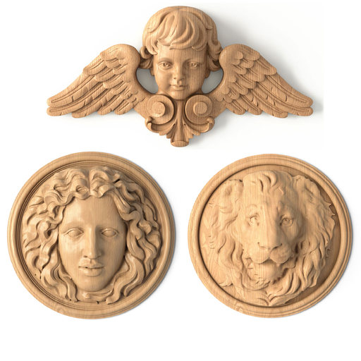 Carved Wall Mascarons